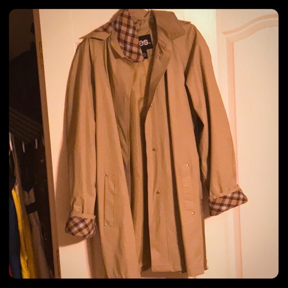 Beige Trench Rain Coat